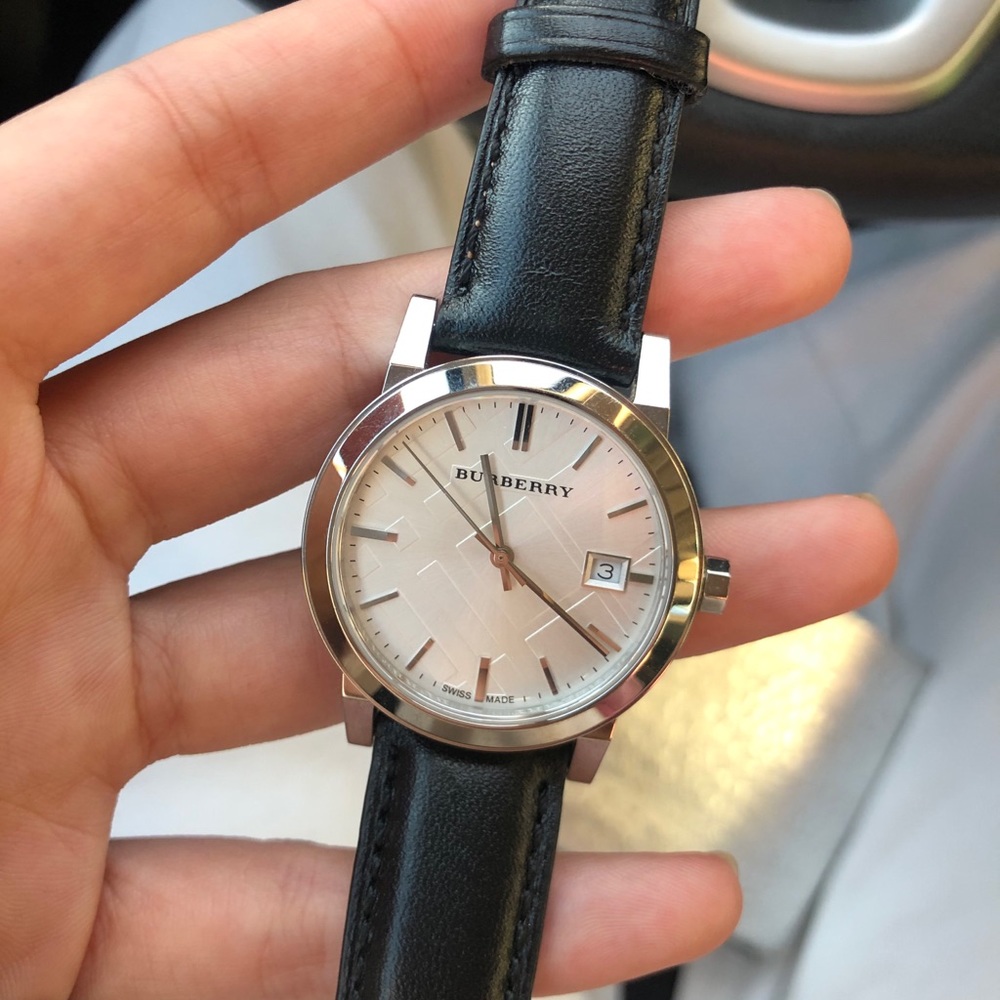 Burberry leather watch